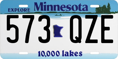 MN license plate 573QZE
