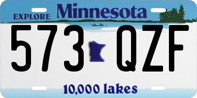 MN license plate 573QZF
