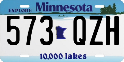 MN license plate 573QZH