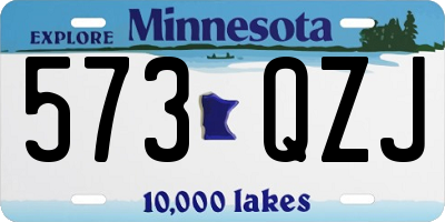 MN license plate 573QZJ