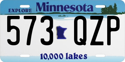 MN license plate 573QZP