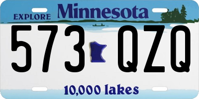 MN license plate 573QZQ