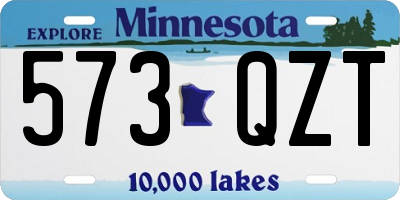 MN license plate 573QZT