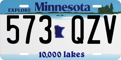 MN license plate 573QZV