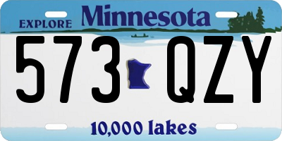 MN license plate 573QZY