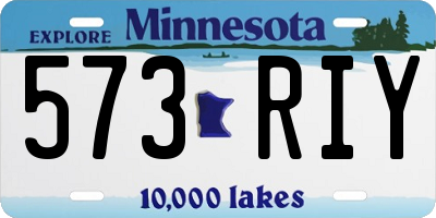 MN license plate 573RIY