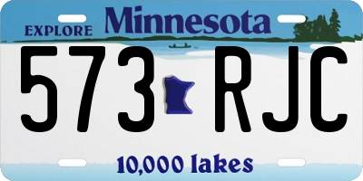 MN license plate 573RJC