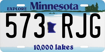 MN license plate 573RJG