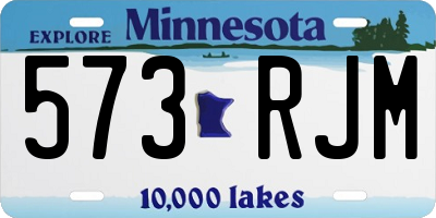 MN license plate 573RJM