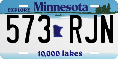 MN license plate 573RJN