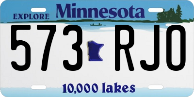 MN license plate 573RJO