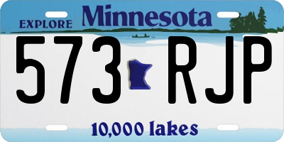 MN license plate 573RJP