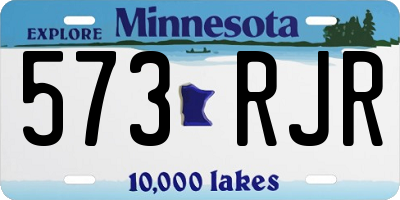 MN license plate 573RJR