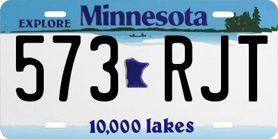 MN license plate 573RJT