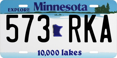 MN license plate 573RKA