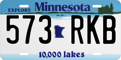 MN license plate 573RKB