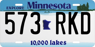 MN license plate 573RKD