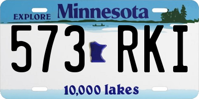 MN license plate 573RKI