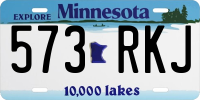 MN license plate 573RKJ