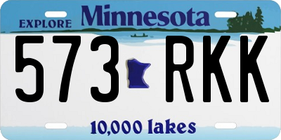 MN license plate 573RKK