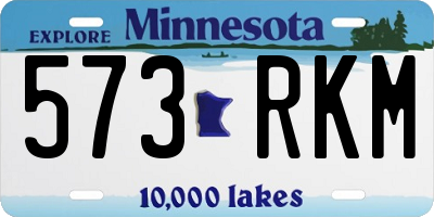 MN license plate 573RKM