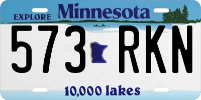 MN license plate 573RKN