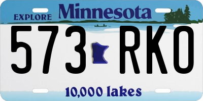 MN license plate 573RKO