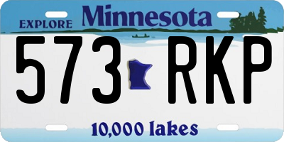 MN license plate 573RKP