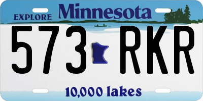 MN license plate 573RKR