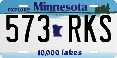 MN license plate 573RKS
