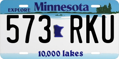 MN license plate 573RKU