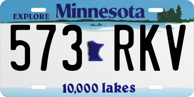 MN license plate 573RKV