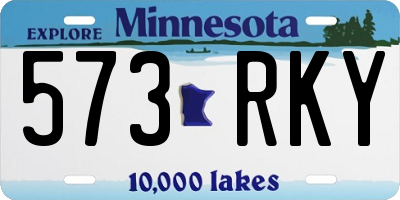 MN license plate 573RKY