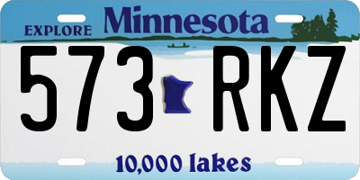 MN license plate 573RKZ