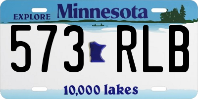 MN license plate 573RLB
