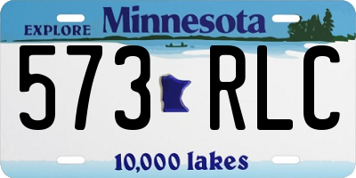 MN license plate 573RLC