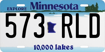 MN license plate 573RLD