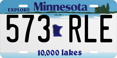 MN license plate 573RLE