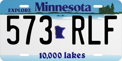 MN license plate 573RLF