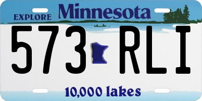 MN license plate 573RLI