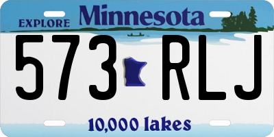 MN license plate 573RLJ