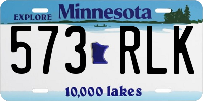 MN license plate 573RLK