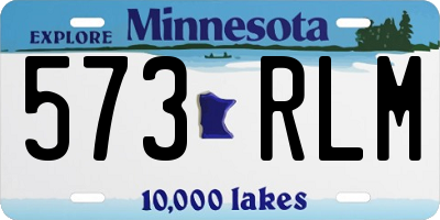 MN license plate 573RLM