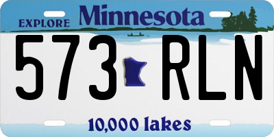 MN license plate 573RLN