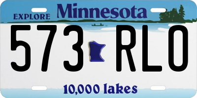 MN license plate 573RLO