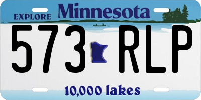 MN license plate 573RLP