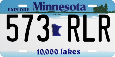MN license plate 573RLR