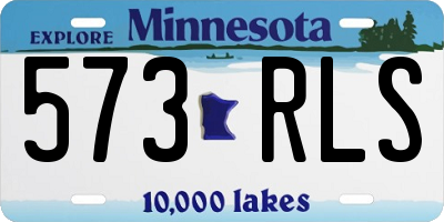 MN license plate 573RLS
