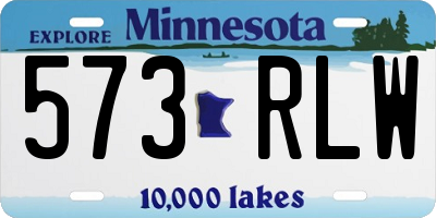 MN license plate 573RLW