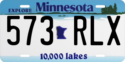 MN license plate 573RLX